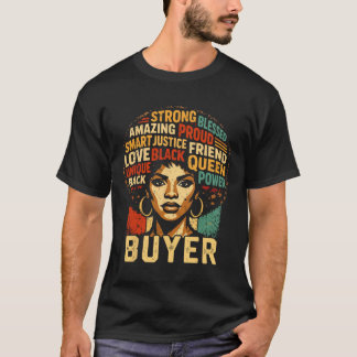 Buyer Black History Month Powerful Black Pride Art T-Shirt