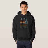 Buyer Hourly Rate T-Shirt Retro Job Title Hoodie (Vorne ganz)