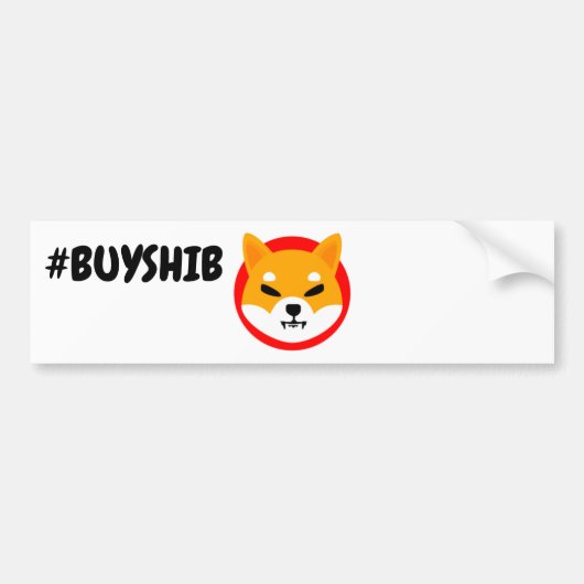 #BuyShib SHIBA INU Crypto  Autoaufkleber (Vorne)