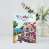 Büyükada Türkei Postkarte (Stehend Vorderseite)
