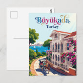 Büyükada Türkei Postkarte (Vorne/Hinten)