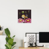 Buz-buz für die Honey Bee Print Poster (Heimbüro)
