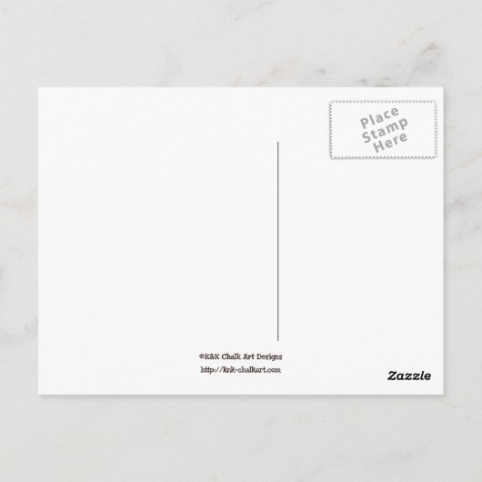 Buz-buz macht einen Herbstspaziergang auf Postkart Postkarte (Rückseite)