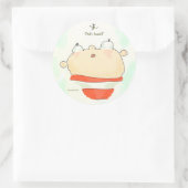 Buzboy-Buchzeichen Runder Aufkleber (Tasche)