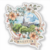 Buzet Croatia Aufkleber (Vorderseite)