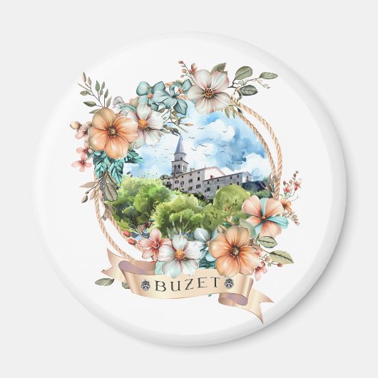 Buzet Croatia Magnet (Vorne)