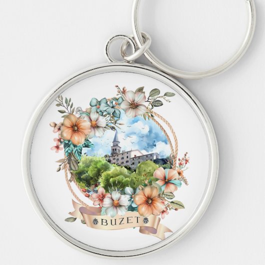 Buzet Croatia Schlüsselanhänger (Vorne)