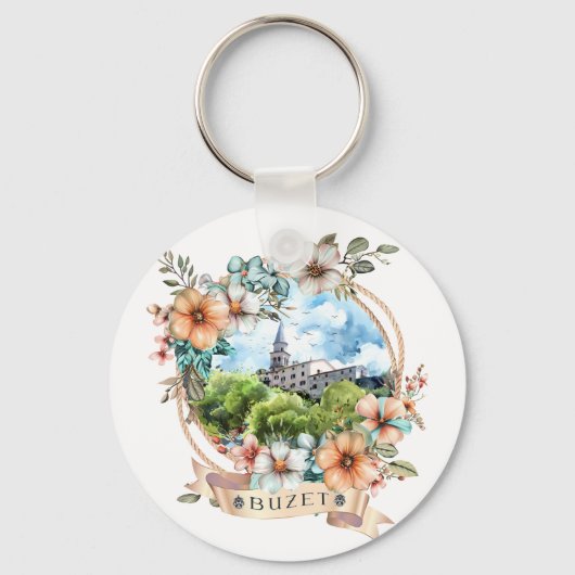 Buzet Croatia Schlüsselanhänger (Vorderseite)