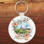 Buzet Croatia Schlüsselanhänger (Rückseite)