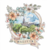 Buzet Kroatien Aufkleber (Vorderseite)