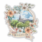 Buzet Kroatien Aufkleber (Vorderseite)