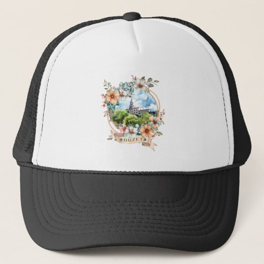Buzet Kroatien Truckerkappe (Vorderseite)