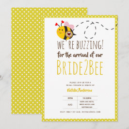 BUZING FÜR DIE ANKUNFT VON BRIDE2BEE-Brautparty-Bi Einladung