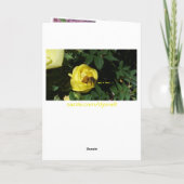 Buzy Bee Belated Geburtstag oder Geburtsjahr Karte (Rückseite)