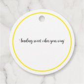 Buzz & Bloom Geschenketiketten - Bienendesign in H Geschenkanhänger (Rückseite)