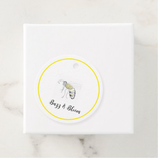 Buzz & Bloom Geschenketiketten - Bienendesign in H Geschenkanhänger (Beispiel)