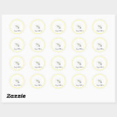 Buzz & Bloom Stickers - hand drawn bee design (Blatt)