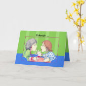 Buzz blue Friends Card Karte (Gelbe Blume)