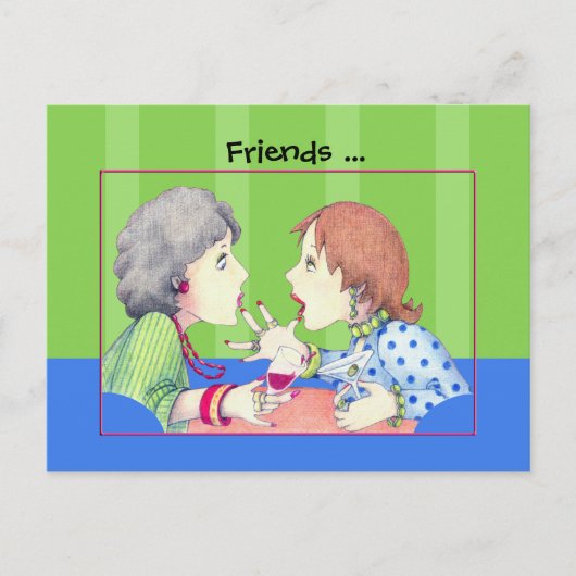 Buzz Blue Postcard Postkarte (Vorderseite)