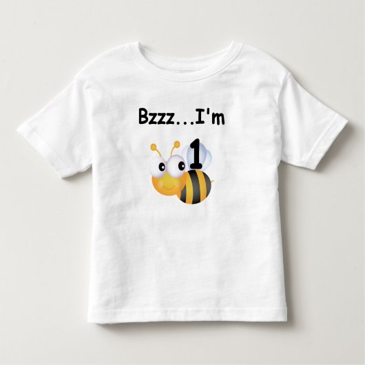 Buzz Bumblebee 1. Geburtstag T - Shirt und Geschen (Vorderseite)