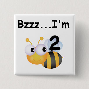 Buzz Bumblebee 2. Geburtstag T - Shirt und Geschen Button