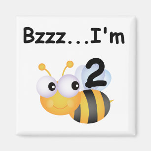 Buzz Bumblebee 2. Geburtstag T - Shirt und Geschen Magnet