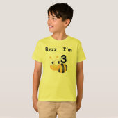 Buzz Bumblebee 3. Geburtstag T - Shirt und Geschen (Vorne ganz)