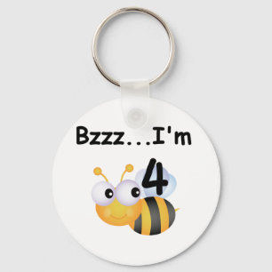 Buzz Bumblebee 4. Geburtstag T - Shirt und Geschen Schlüsselanhänger