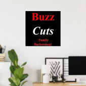 Buzz Cuts Family Barbershop Poster Matte (Heimbüro)