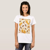 Buzz & Drip - Seamless 8 K Honey Bee Pattern with T-Shirt (Vorne ganz)