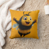 Buzz of Joy - Happy Bee Pillow Kissen (Decke)