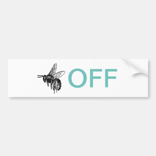 Buzz Off Car Magnet Autoaufkleber (Vorne)