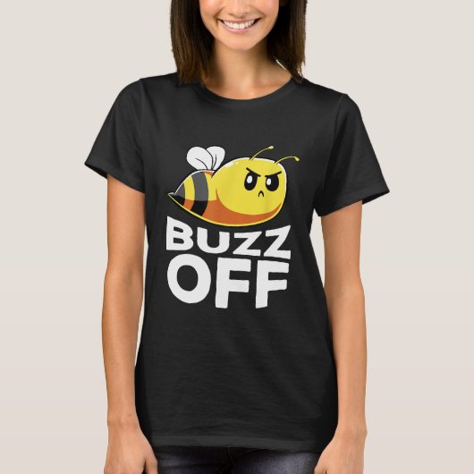 Buzz Off Funny Honey Bee Pun Shirt Bee Lover (Vorderseite)