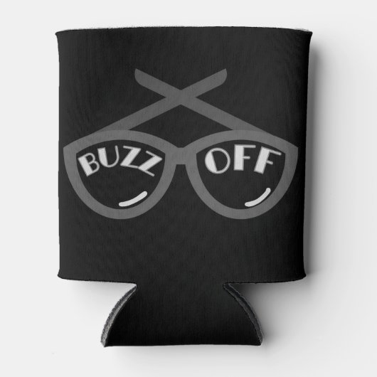 Buzz Off - T - Shirt der Frauen in den 40er Jahren Dosenkühler (Vorderseite)