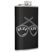 Buzz Off - T - Shirt der Frauen in den 40er Jahren Flachmann (Rechts)