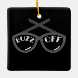 Buzz Off - T - Shirt der Frauen in den 40er Jahren Keramikornament