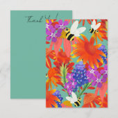 Buzz unter Blooms-Mint-Wiese Dankeskarte (Vorne/Hinten)