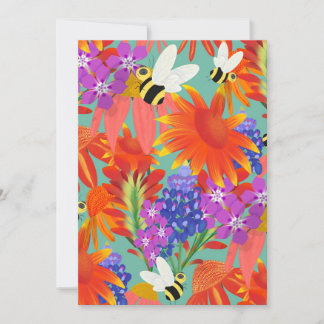 Buzz unter Blooms-Mint-Wiese Einladung