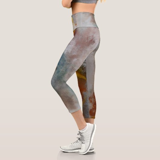 "Buzz" von Ramona Walach Capri Leggings (Links)