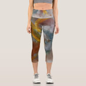 "Buzz" von Ramona Walach Capri Leggings (Vorderseite)
