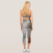 "Buzz" von Ramona Walach Capri Leggings (Rückseite)