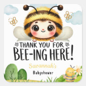 Buzz-Worthy Baby Dusche Danke Stickers (Vorderseite)