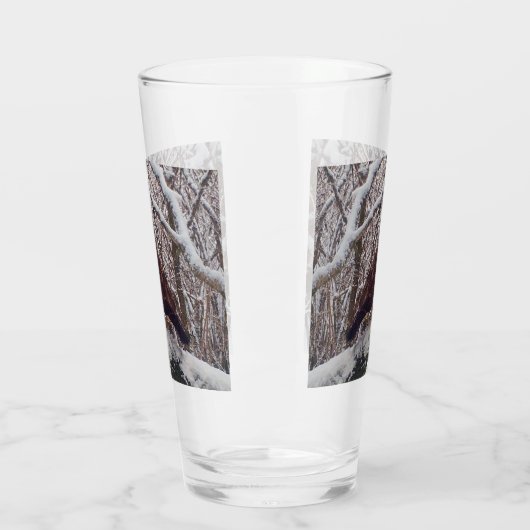 Buzzard auf der Snowy Branch Glas (Links)