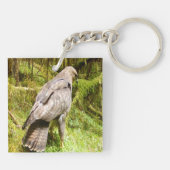 Buzzard auf der Suche nach Gruben Schlüsselanhänger (Rückseite)