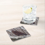 Buzzard auf Snowy Branch Untersetzer (Vor Ort)