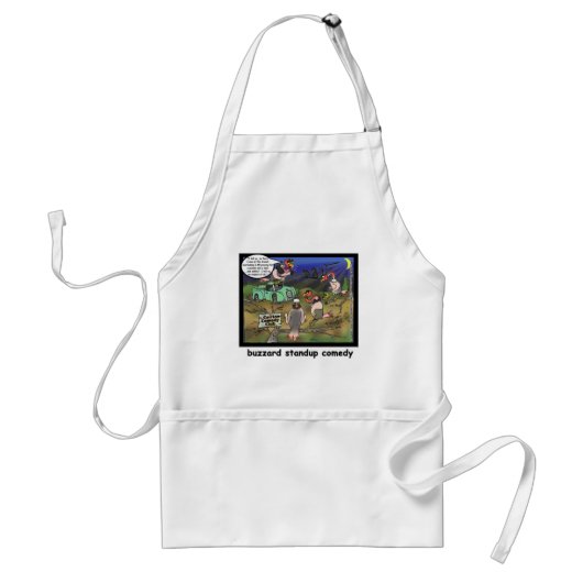 Buzzard Comedy Clubs Funny Cartoon Geschenke & T-S Schürze (Vorne)