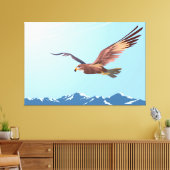 Buzzard Flying Leinwanddruck (Insitu (Wohnzimmer))