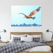 Buzzard Flying Leinwanddruck (Insitu (Schlafzimmer))