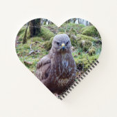 Buzzard mit Attitude Header Notebook Notizblock (Rückseite)