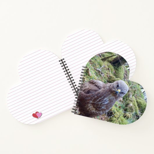 Buzzard mit Attitude Header Notebook Notizblock (Innenseite)